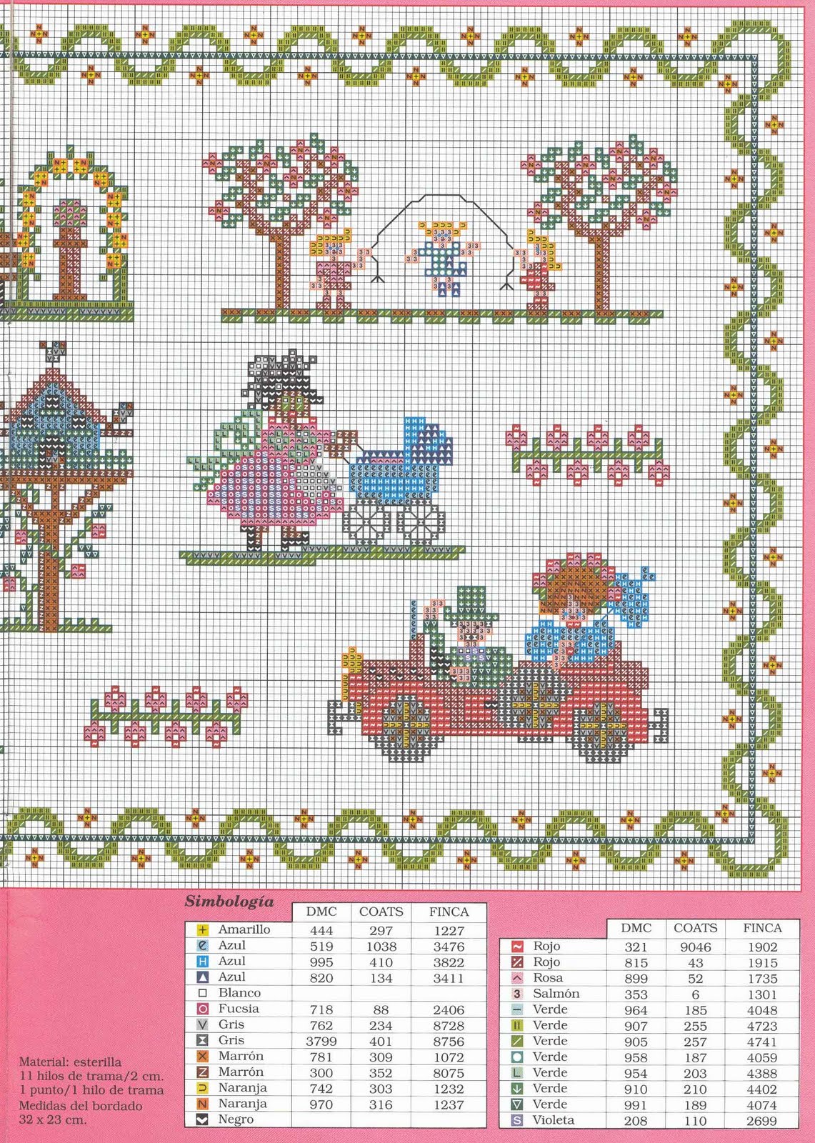 Sampler Cross stitch the park (3)