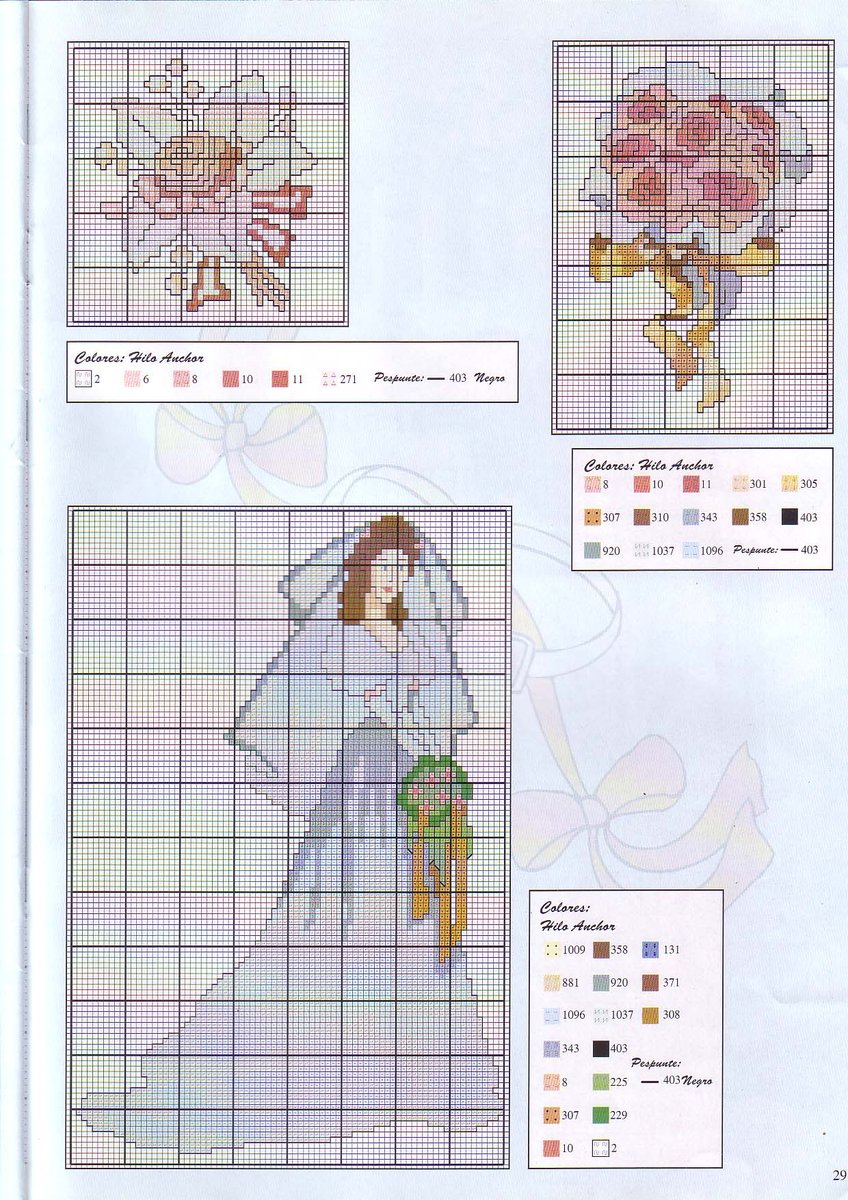 Sampler picture with the bride and pink lettering (5)