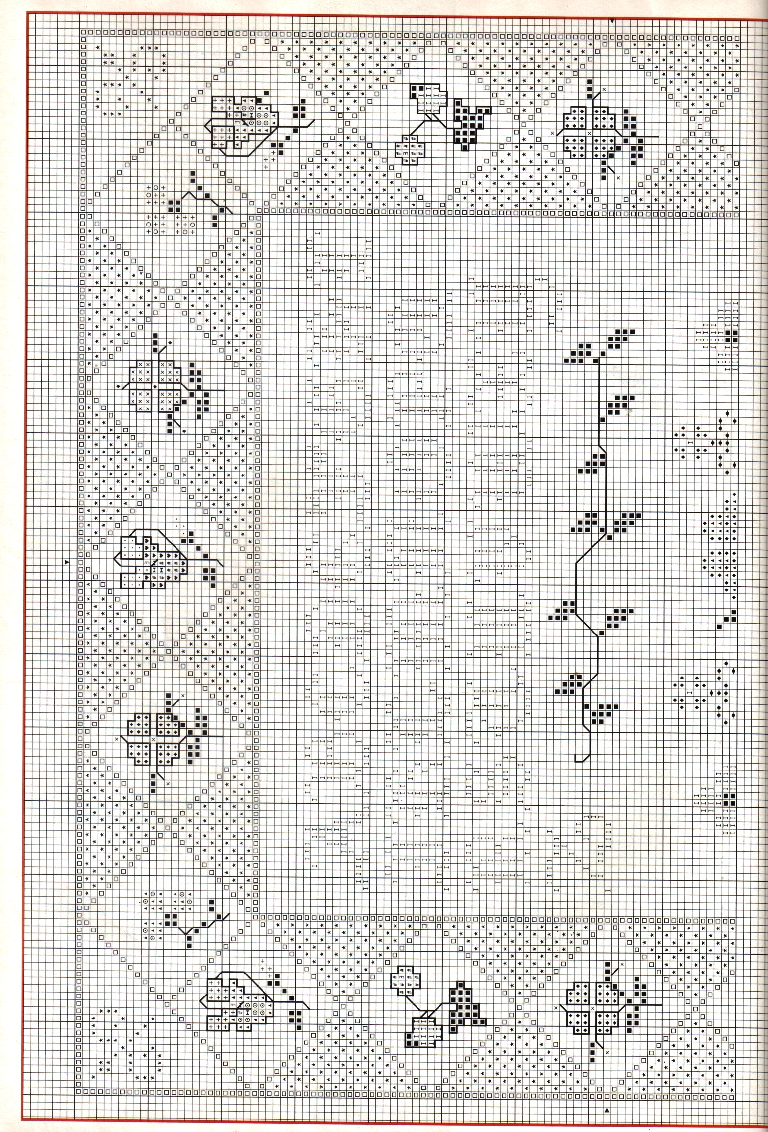 Sampler with floral pattern (2)