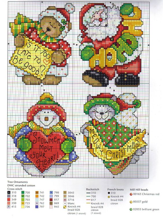 Santa Claus cross stitch pattern (1)