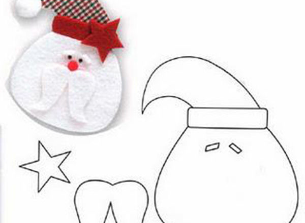 Santa Claus felt pattern