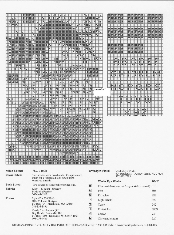 Scared Silly cross stitch pattern (2)