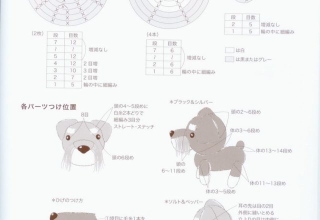 Schnauzer dog amigurumi pattern 1 (3)