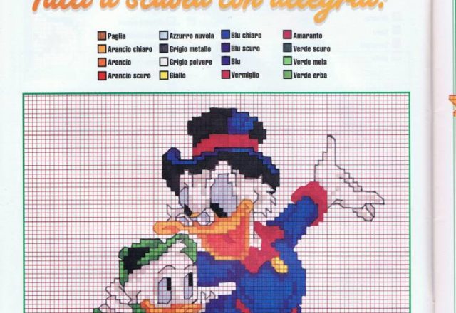 Scrooge McDuck and his grandson Louie