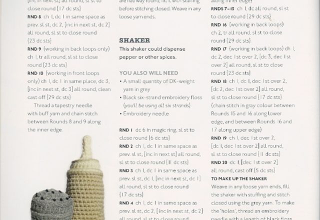Shaker amigurumi pattern