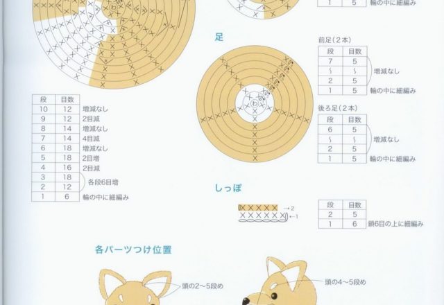 Shiba dog amigurumi pattern 1 (4)