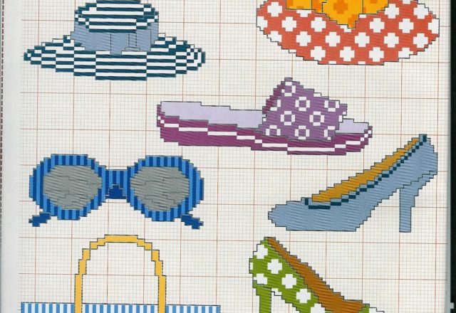 Shoes and accessories free cross stitch pattern (1)