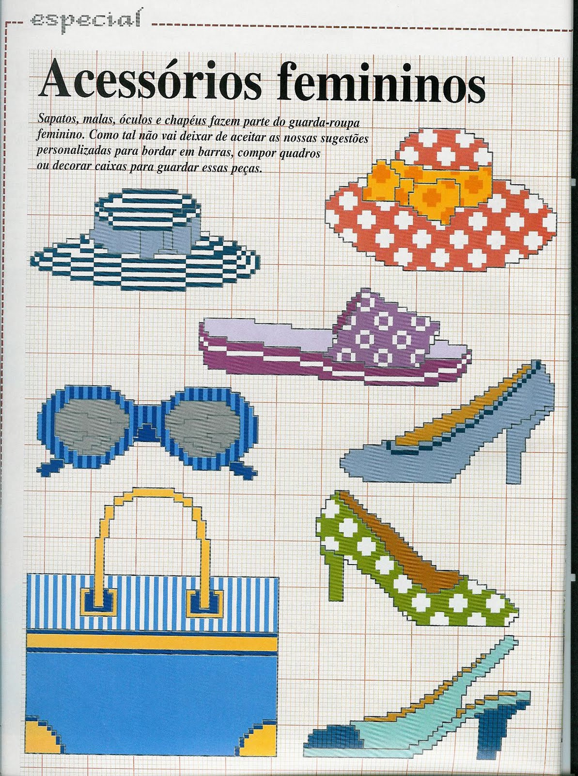 Shoes and accessories free cross stitch pattern (1)