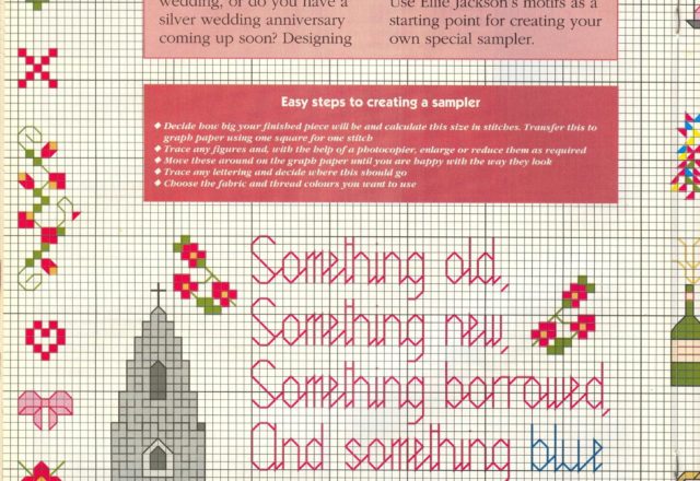 Silver anniversary cross stitch pattern (1)