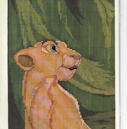 Simba and Nala cross stitch pattern (1)