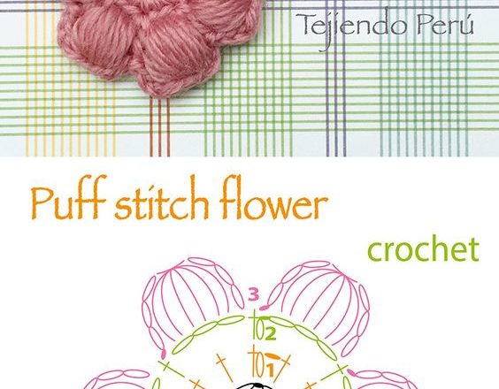 Simple crochet flower