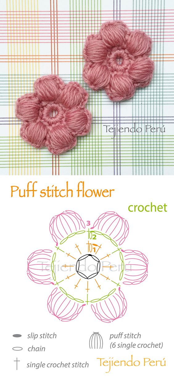 Simple crochet flower
