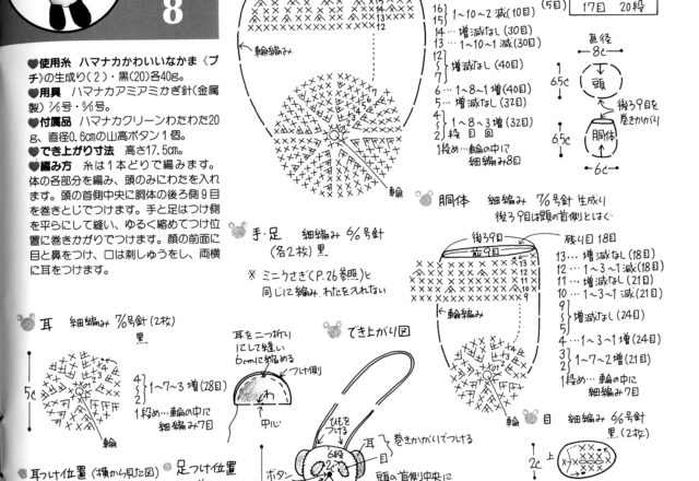 Simple panda amigurumi pattern (2)