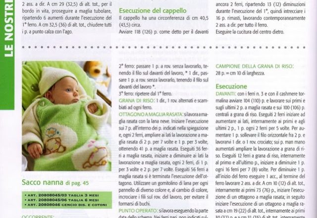 Sleeping sacs for newborn knitting pattern (1)