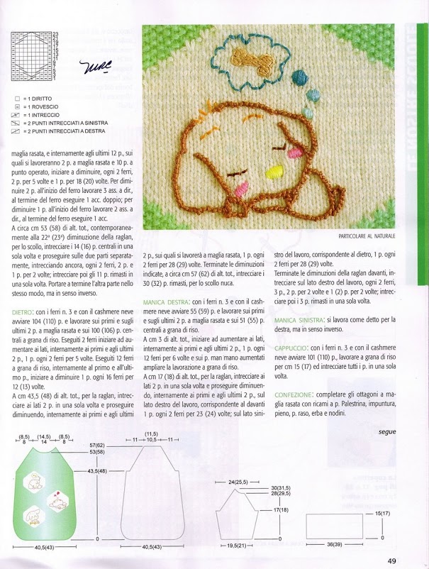 Sleeping sacs for newborn knitting pattern (2)