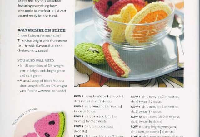 Slices of watermelon amigurumi pattern (1)