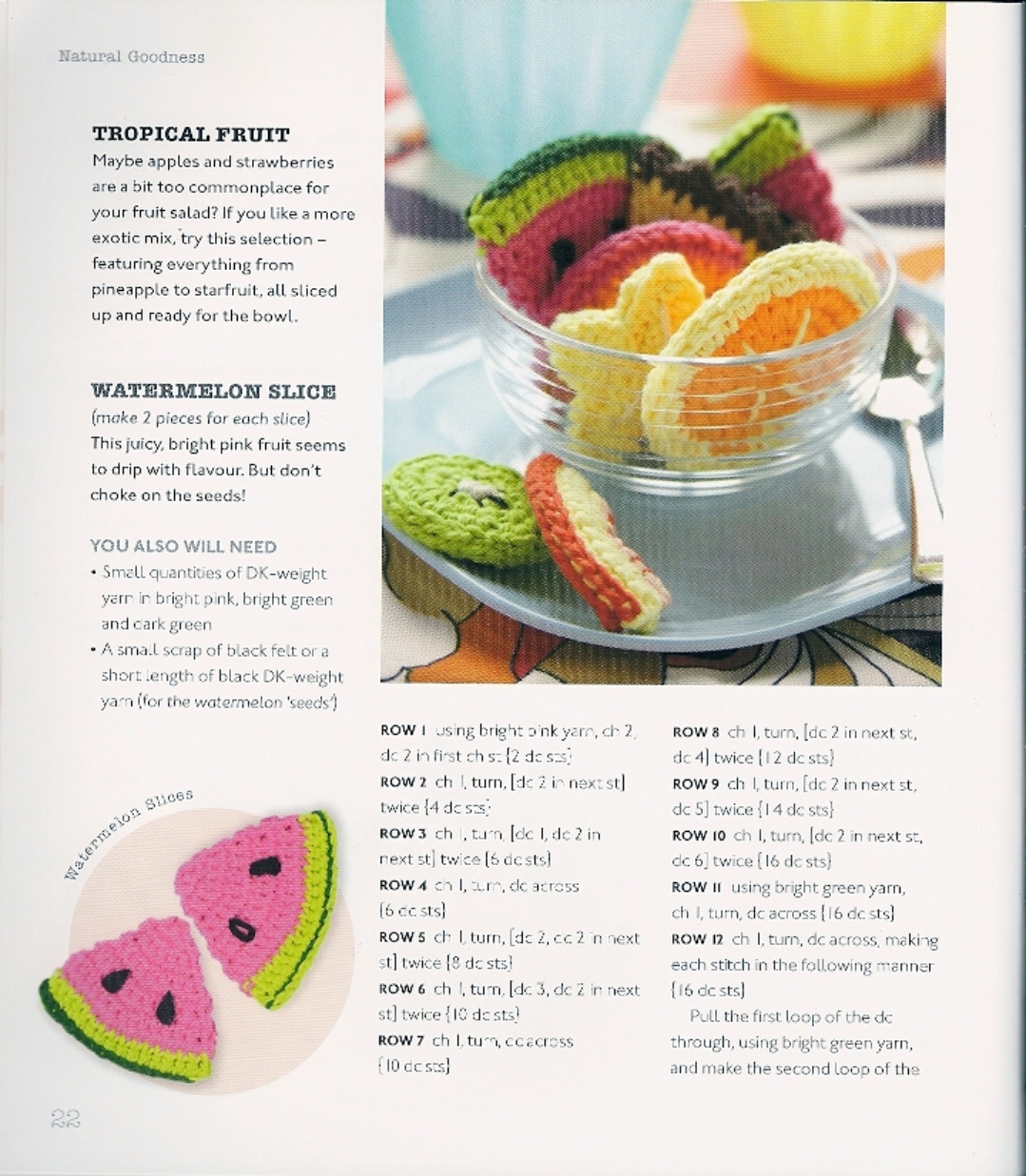 Slices of watermelon amigurumi pattern (1)