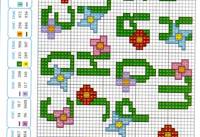 Small alphabet flowers (3)