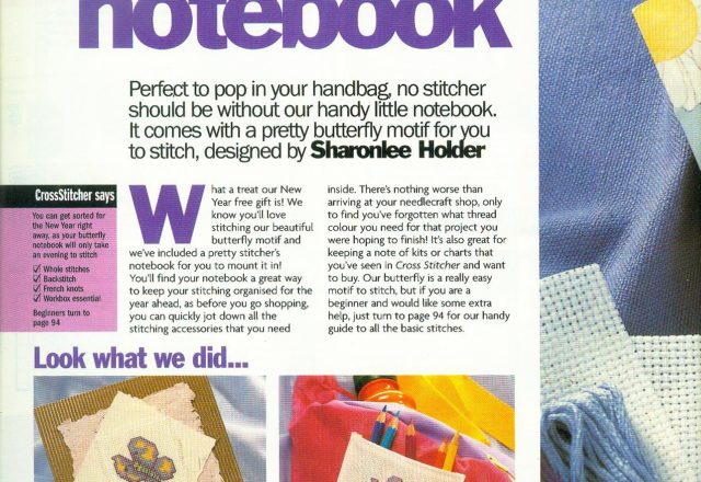 Small colorful butterfly free cross stitch pattern (1)