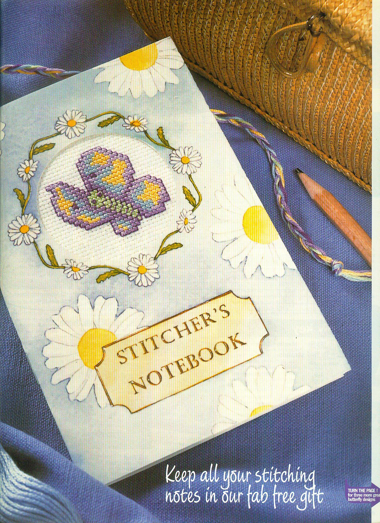 Small colorful butterfly free cross stitch pattern (2)