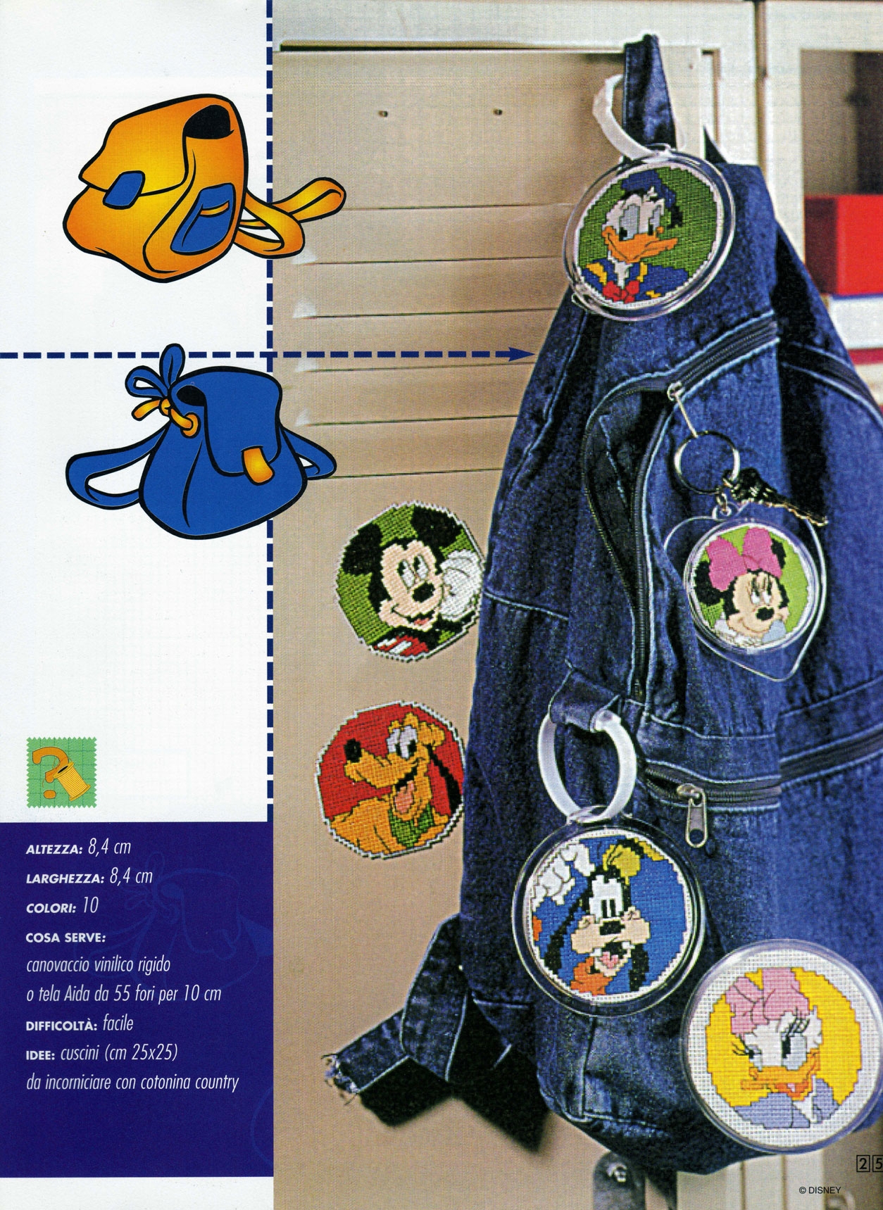 Small cross stitch patterns with Disney characters (1)