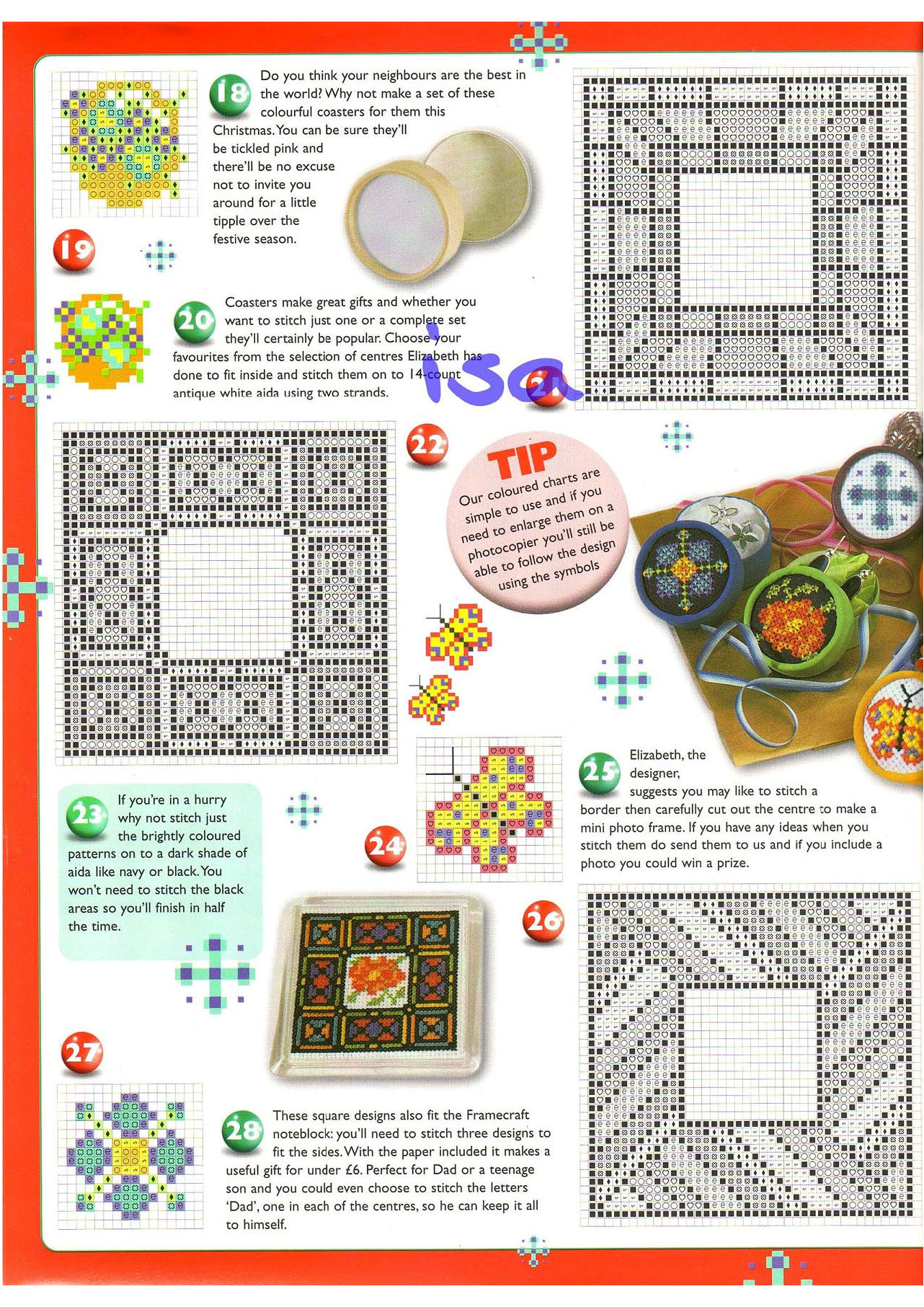 Small geometric cross stitch patterns (1)