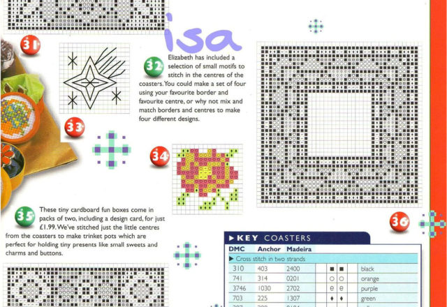 Small geometric cross stitch patterns (2)