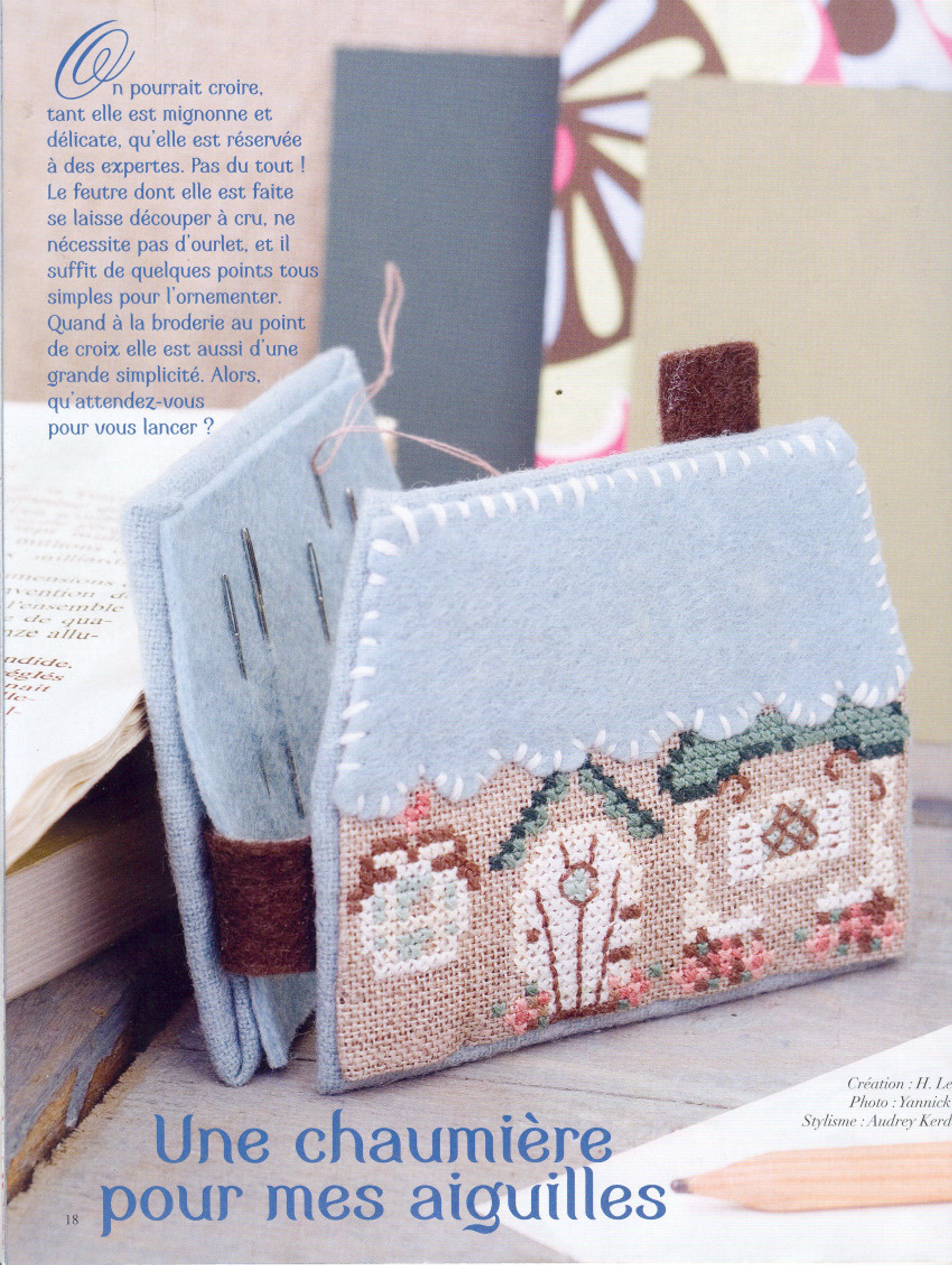 Small lovely houses with birds cross stitch patterns (1)