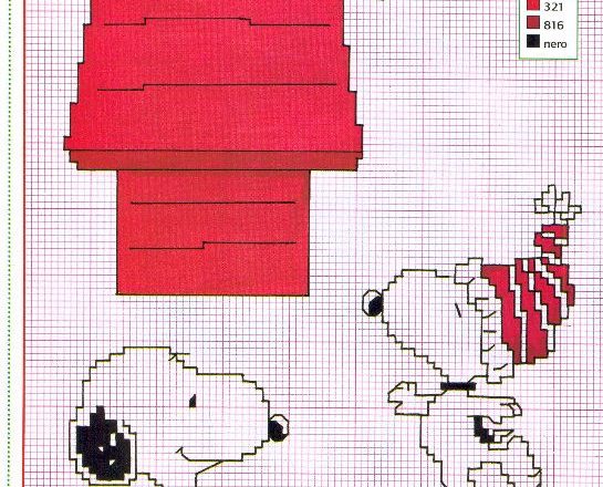 Snoopy Peanuts cross stitch 456