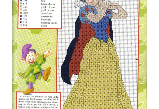 Snow White cross stitch pattern