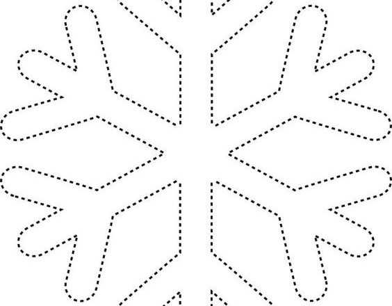Snowflake free felt pattern