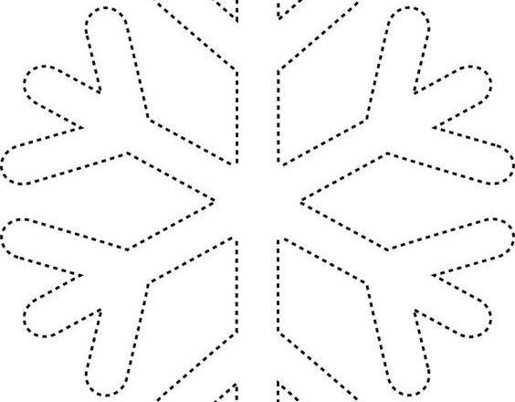 Snowflake free felt pattern