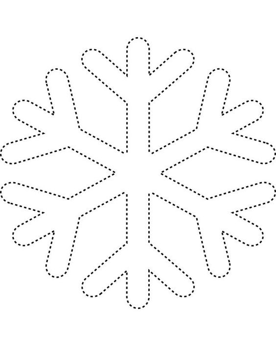 Snowflake free felt pattern