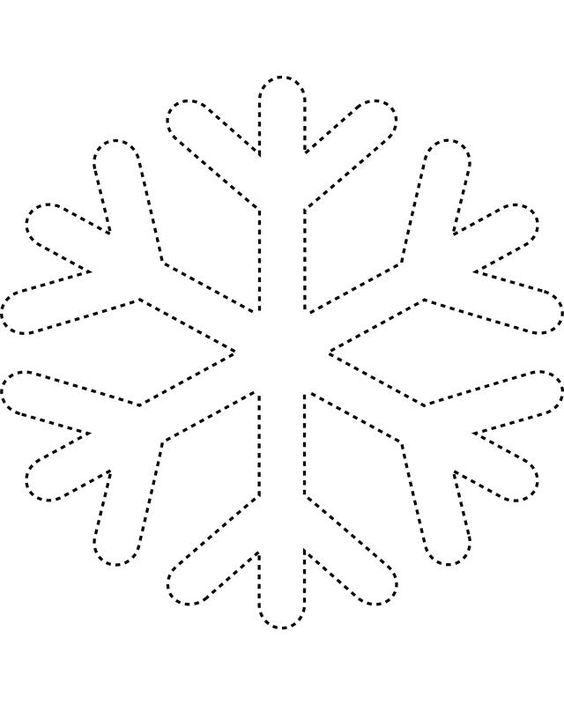 Snowflake free felt pattern