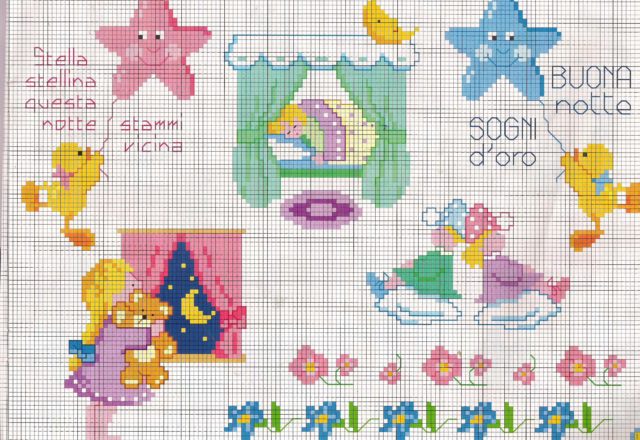 Star little star tonight stay close to me cross stitch