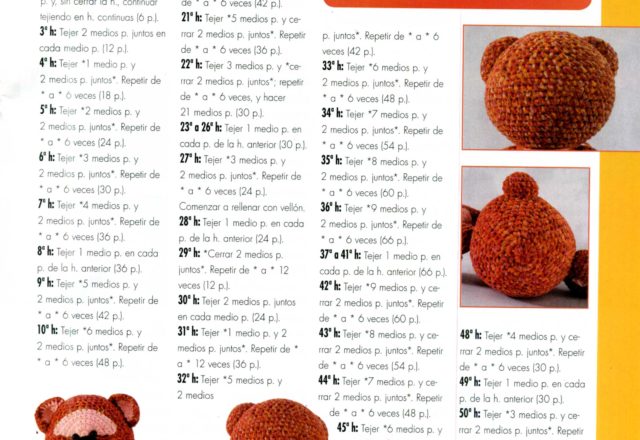 Sweet bear amigurumi pattern (2)