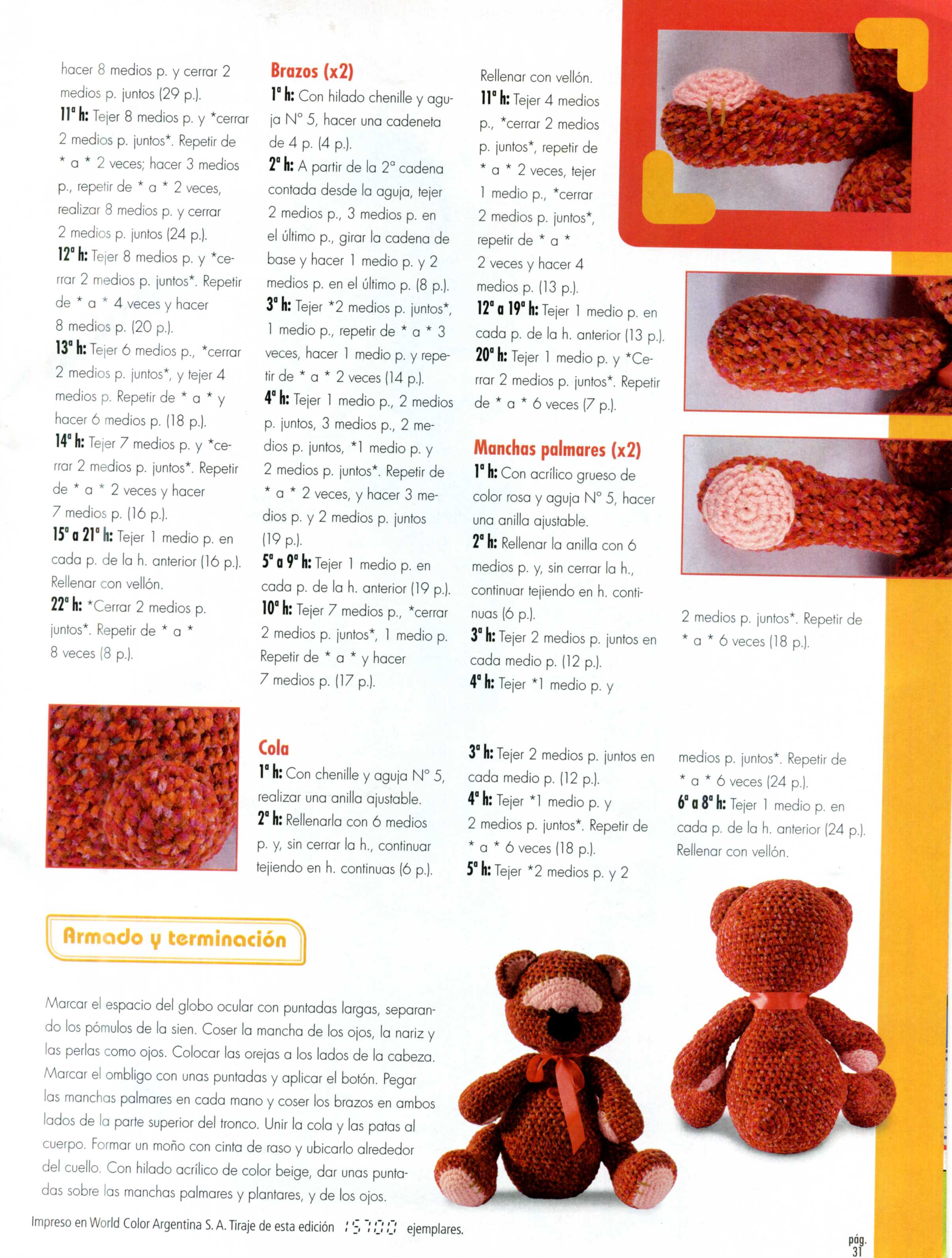 Sweet bear amigurumi pattern (4)