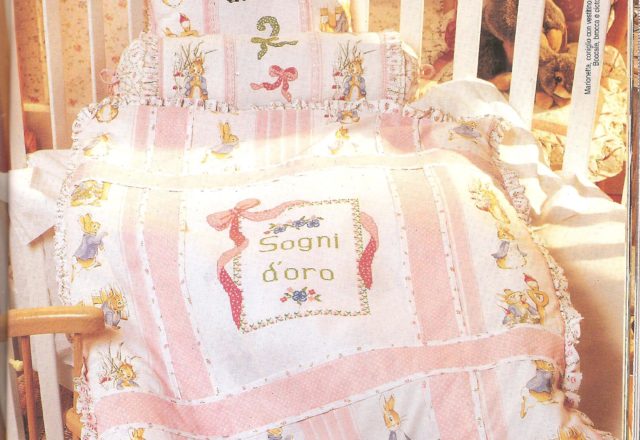 Sweet dreams for cross stitch baby blanket (3)