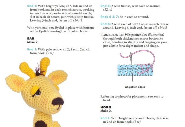 Sweet giraffe amigurumi pattern (3)