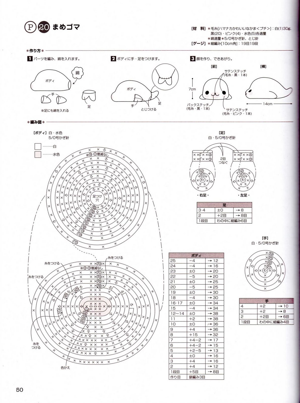 Sweet seal amigurumi pattern (2)