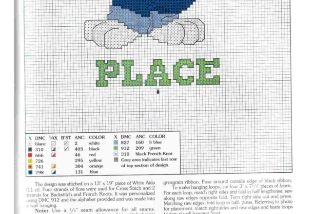 Sylvester the cat with baby name cross stitch (3)