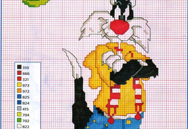 Sylvester the cat with casual clothes