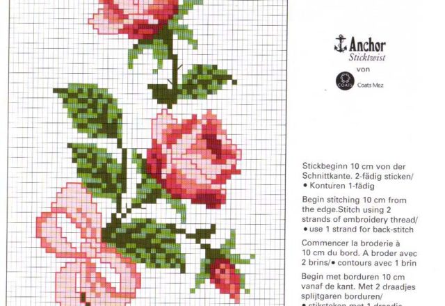 Tablecloth ribbon and roses (2)