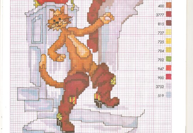 Tale Fable Puss in Boots cross stitch patterns (10)