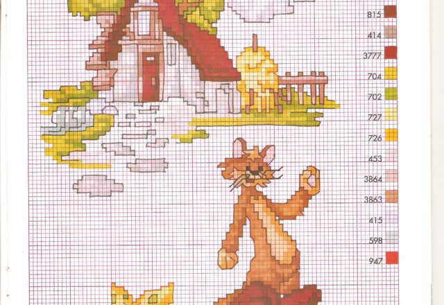 Tale Fable Puss in Boots cross stitch patterns (2)
