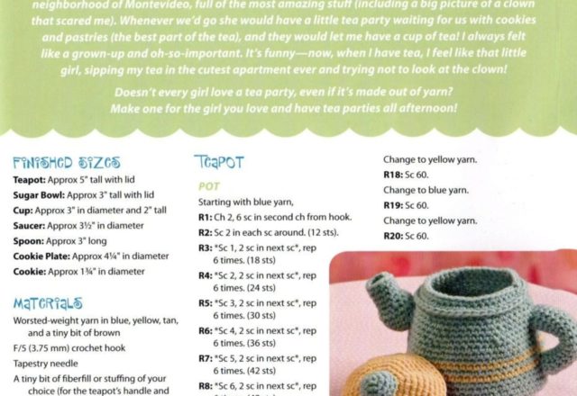 Tea with biscuits amigurumi pattern (1)