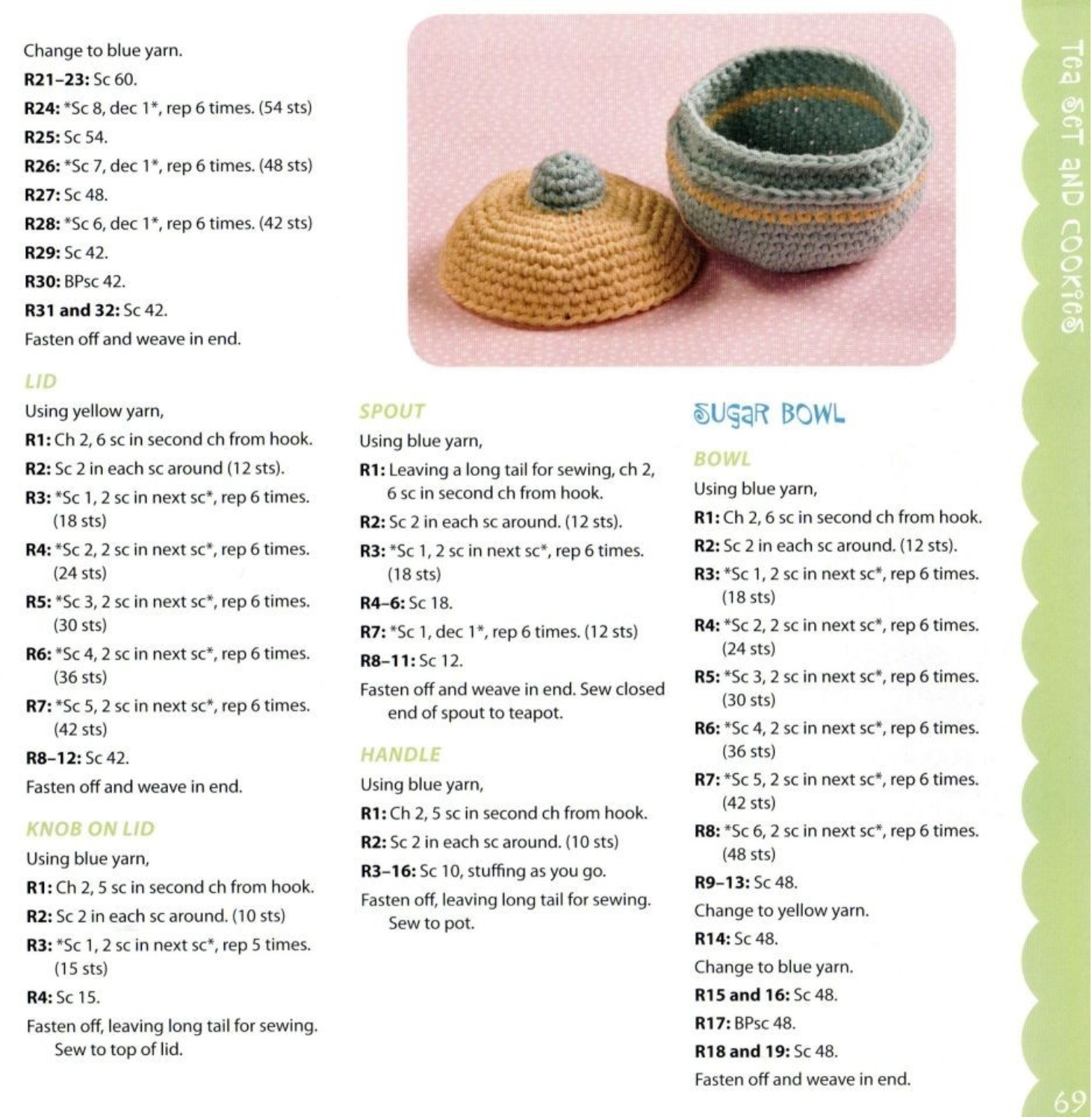 Tea with biscuits amigurumi pattern (3)