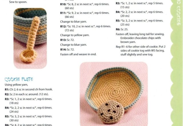 Tea with biscuits amigurumi pattern (5)