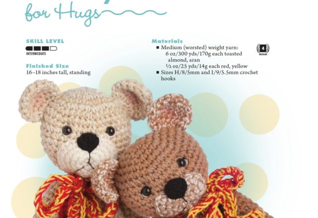 Teddy Bear with bow amigurumi pattern (1)