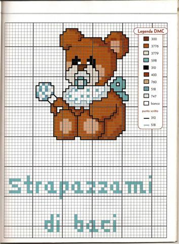 Teddy bear needs kisses